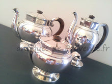 Load image into Gallery viewer, GALLIA Christofle AntiqueFrench coffee tea set / 3 pieces silverplated 1900
