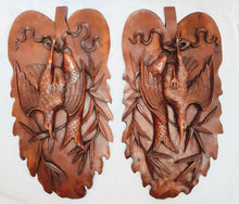 Load image into Gallery viewer, Gorgeous Pair Antique French Hand Carved Wood Doors Panels Salvage 19TH Hunting
