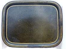 Load image into Gallery viewer, HUGE 29&quot; Antique 19th C French Empire Painted Tole Metal Toleware Rectangul Tray
