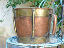 Load image into Gallery viewer, Fantastic Copy of 18th Century 11&quot; Large Vinatge French Copper Rustic Pot Signed
