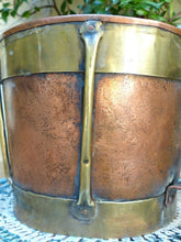 Load image into Gallery viewer, Fantastic Copy of 18th Century 11&quot; Large Vinatge French Copper Rustic Pot Signed
