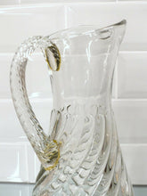 Load image into Gallery viewer, Gorgeous Water Jug Pitcher Blowned Glass Late 19TH Similar Model Bambou Baccarat
