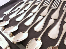 Load image into Gallery viewer, CHRISTOFLE PERLES Table set 12 Place settings 60 pieces Silverplated - MINT
