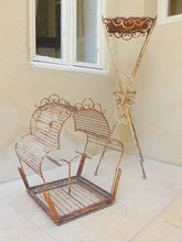 Load image into Gallery viewer, Large Antique French Napoleon III Iron Bird Cage Stand Decor Birdcage 19TH RARE
