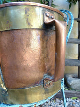 Load image into Gallery viewer, Fantastic Copy of 18th Century 11&quot; Large Vinatge French Copper Rustic Pot Signed
