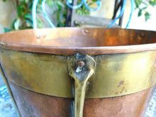 Load image into Gallery viewer, Fantastic Copy of 18th Century 11&quot; Large Vinatge French Copper Rustic Pot Signed
