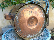 Load image into Gallery viewer, Fantastic Copy of 18th Century 11&quot; Large Vinatge French Copper Rustic Pot Signed
