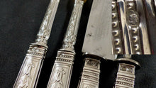 Load image into Gallery viewer, Era 1880 Antique French Sterling Silver 4pieces Salad &amp; Carving Set Napoleon III
