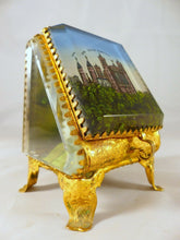 Load image into Gallery viewer, Antique Grand Tour Style Pocket Watch Casket Box Souvenir: Fourviere LYON FRANCE
