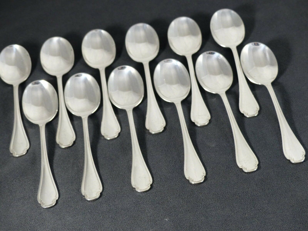 CHRISTOFLE ALFENIDE Pompadour 12 Ice Cream spoons 5.3