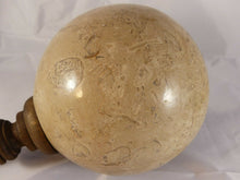 Load image into Gallery viewer, 7&quot; Diameter 15lb HUGE c1800&#39;s Marble Stair Finial/ Boule de rampe en Marbre 18cm
