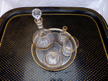 Load image into Gallery viewer, BACCARAT- ANTIQUE SET NIGHT SERVICE 19TH French Blowned Crystal Gilded 5 pieces
