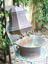 Load image into Gallery viewer, 19th Century Rustic French Large Copper Gravity Wash Basin Fountain
