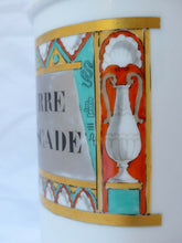 Load image into Gallery viewer, 19TH Porcelaine Paris French Apothecary jar NUTMEG BUTTER Pot pharmacie pharmacy
