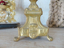 Load image into Gallery viewer, 19&quot; Large 19th century French Church Candlestick - Gilded Brass
