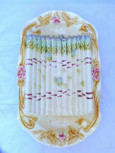 Load image into Gallery viewer, Antique French Majolica Asparagus Server Serving Platter c.1800&#39;s
