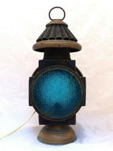 Load image into Gallery viewer, 19TH Antique XL Large Train locomotive Copper oil front Lamp Lantern headlight
