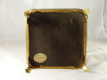 Load image into Gallery viewer, Antique French Jewelry Box 6.3&quot; Square Thick Beveled Glass Bronze Casket Vitrine
