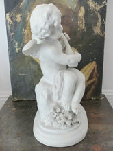 Load image into Gallery viewer, 16&quot; Large Antique Original French Porcelain Biscuit Putti signed KINSBURGER 19th
