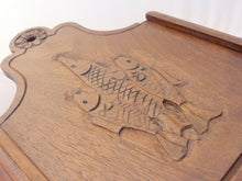 Load image into Gallery viewer, Antique French Provencal &quot;Fariniere&quot; / Flour Box Late 19TH Fishing Theme Walnut
