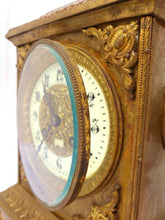 Load image into Gallery viewer, 16&quot; Gorgeous Antique French Bronze Lion Clock 19TH Paris movement Renaissance
