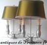 Superbe paire lampe bouillotte art Déco moderniste old