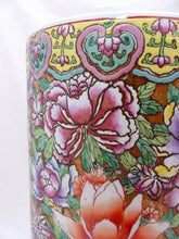 Load image into Gallery viewer, Gorgeous Antique Chinese Porcelain Umbrella Stand Holder Colorful Floral 20TH
