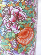 Load image into Gallery viewer, Gorgeous Antique Chinese Porcelain Umbrella Stand Holder Colorful Floral 20TH
