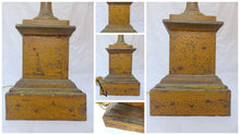 Load image into Gallery viewer, 21&quot; XL Large Antique French Painted Tole &amp; Bronze Swans Urn Empire style 19TH
