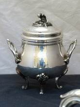 Load image into Gallery viewer, CHRISTOFLE MARLY Coffee &amp; Tea Service Creamer Sugar Bowl 4 pieces Nice Condition
