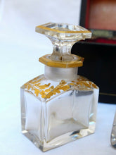 Load image into Gallery viewer, BACCARAT Antique French Perfume Caddy Signed JENSEN Paris Boulle Box Gilded 1850
