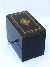 Load image into Gallery viewer, BACCARAT Antique French Perfume Caddy Signed JENSEN Paris Boulle Box Gilded 1850
