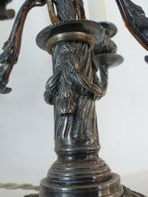 Load image into Gallery viewer, Gorgeous 19th Antique Candelabra Silverplated Bronze Louis XVI style - 5 lights
