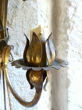 Load image into Gallery viewer, Gorgeous Gilded Brass Wall Light Sconce 70&#39;s Regency Mid Century HANS KOGL style
