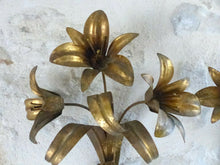 Load image into Gallery viewer, Gorgeous Gilded Brass Wall Light Sconce 70&#39;s Regency Mid Century HANS KOGL style
