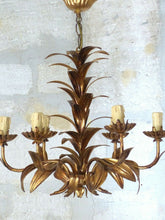 Load image into Gallery viewer, HANS KOGL Style Leaf Ceiling Light 70&#39;s Hollywood Regency Mid Century Chandelier
