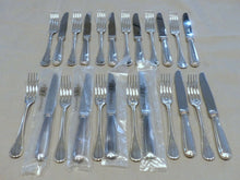 Load image into Gallery viewer, CHRISTOFLE PERLES Complete Dessert Luncheon set 12 Place settings 24pcs MINT NEW
