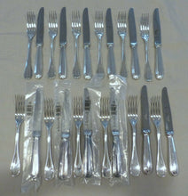 Load image into Gallery viewer, CHRISTOFLE PERLES Complete Dessert Luncheon set 12 Place settings 24pcs MINT NEW
