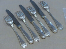 Load image into Gallery viewer, CHRISTOFLE PERLES Complete Dessert Luncheon set 12 Place settings 24pcs MINT NEW
