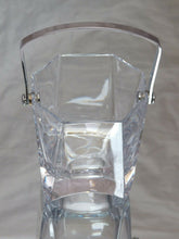 Load image into Gallery viewer, CRISTAL de FRANCE Gorgeous vintage Ice Bucket Molded Crystal Handle 1970
