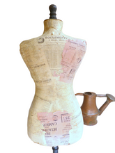 Load image into Gallery viewer, Antique French WASP WAIST Tailor&#39;s Dummy Mannequin Dress Form 1940
