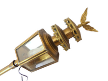 Load image into Gallery viewer, Gorgeous Vintage French Wall Light Lantern Sconce Gilded Bronze Eagle Empire
