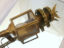 Load image into Gallery viewer, Gorgeous Vintage French Wall Light Lantern Sconce Gilded Bronze Eagle Empire
