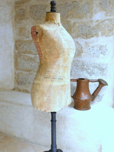 Load image into Gallery viewer, Antique French WASP WAIST Tailor&#39;s Dummy Mannequin Dress Form 1940
