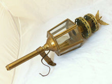 Load image into Gallery viewer, Gorgeous Vintage French Wall Light Lantern Sconce Gilded Bronze Eagle Empire
