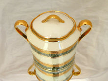 Load image into Gallery viewer, Gorgeous Sugar Box Empire Gilded Palmettes by LEGLE Limoges Porcelain
