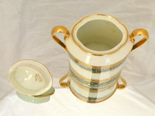 Load image into Gallery viewer, Gorgeous Sugar Box Empire Gilded Palmettes by LEGLE Limoges Porcelain
