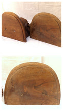 Load image into Gallery viewer, RARE Pair Huge 13&quot; Walnut Wood Carved Wall Console French Church Rococo Shell
