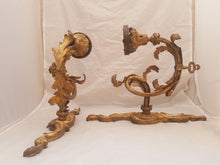 Load image into Gallery viewer, XL Large Antique PAIR French Gilt Bronze Rococo 19TH Wall Light Sconce Louis XV
