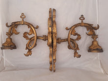 Load image into Gallery viewer, XL Large Antique PAIR French Gilt Bronze Rococo 19TH Wall Light Sconce Louis XV
